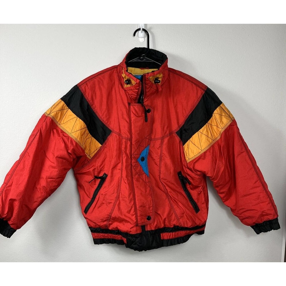 Red Colorblock Ski Jacket - Unbranded